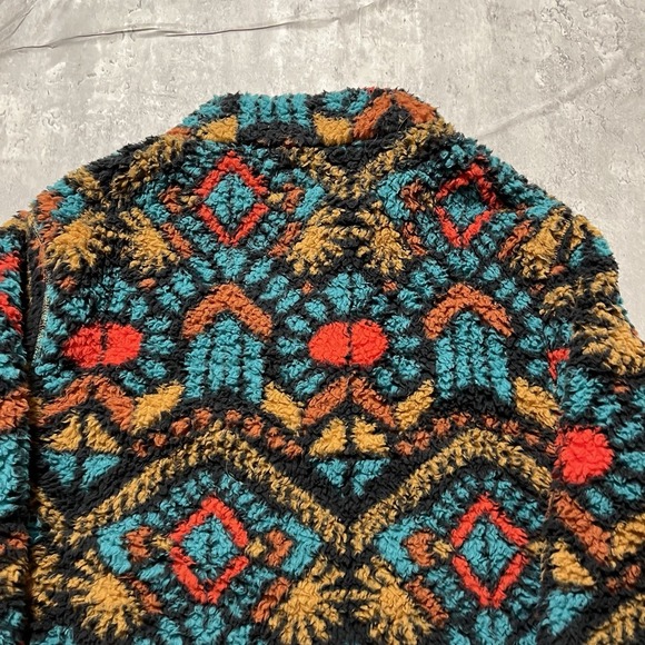 Home Free Indiana Sherpa Pullover 3 Snap Button Fleece Muilt Long Sleeve Men's L - Picture 8 of 9